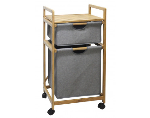 Regál s prádelním košem