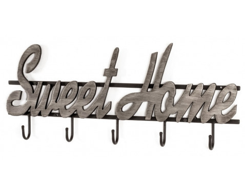 Kovový nástěnný věšák Sweet Home