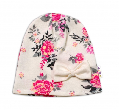 Bavlněná čepička s mašličkou