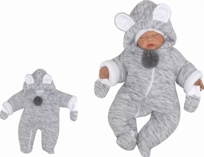 Zateplená pletená kombinéza