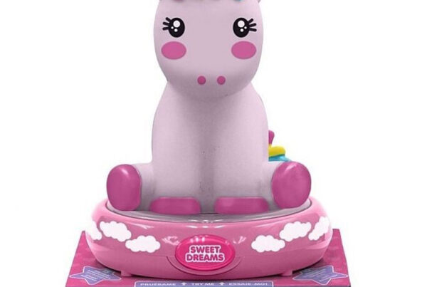 Noční stolní LED lampička 3D figurka Jednorožec