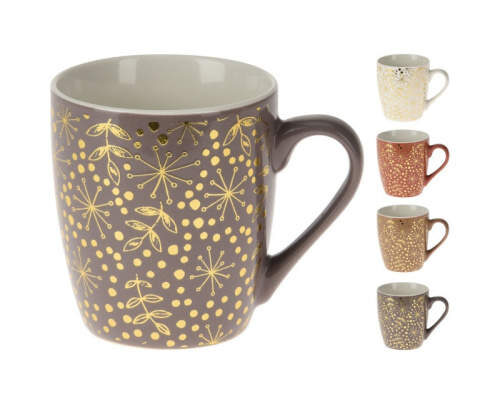 Hrnek porcelán zlatý dekor